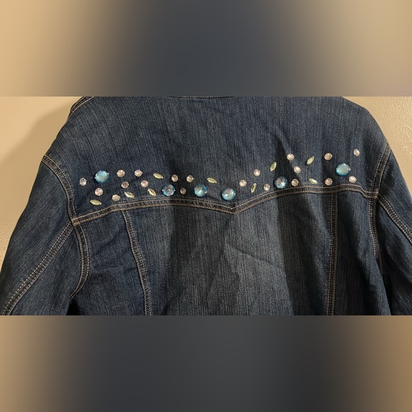 Blue Identity Jeweled Jean Jacket 🔥Price Dropped!🔥 - Picture 5 of 6